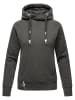 Navahoo Kapuzensweatshirt Liebesmäuschen in Dark Grey Melange