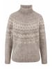 Hessnatur Hessnatur Rollkragenpullover Relaxed aus Alpaka und Bio-Baumwolle in naturgrau