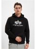 Alpha Industries Alpha Industries Kapuzenpullover in black/silver