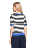 Betty Barclay Basic-Pullover kurzarm in Patch Dark Blue/Blue