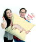 Mr. & Mrs. Panda 40 x 40 Kissen Nasenbaer ohne Spruch in Gelb Pastell