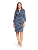 Betty Barclay Jerseykleid mit 3/4 Arm in Blau/Weiß