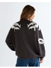 Wrangler Sweatshirt Applique in Faded Black