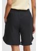 b.young Shorts BYFALAKKA FRILL SH - 20812977  Shorts aus Leinenmix in black denim