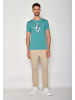 GreenBomb T-Shirt Animal Beach Bear in Turkis