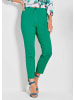 GOLDNER Schlupfhose Elegante, schmale Hose LOUISA in grün