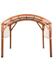 Beliani Pavillon SCOPELLO in Braun/Weiß - (W) 303 x (H) 257 x (L) 300 cm