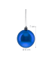 relaxdays 100 x Weihnachtskugeln Set in Blau