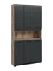 ebuy24 Badschrank Ice Schwarz 90 x 30 cm
