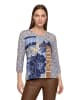 Betty Barclay Oversize-Shirt mit Aufdruck in Blau/Braun