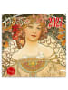 Wandkalender 2027 6-sprachig in Alphonse Mucha - 30 x 30 cm