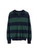 Polo Club Pullover in Navyblau-Grün