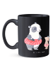 Mr. & Mrs. Panda Tasse Schwimmen wie Fliegen mit Spruch in Schwarz