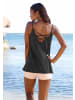 LASCANA Strandtop in schwarz
