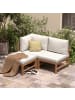 home24 Loungeset Bayton 3-teilig Kombi D in Beige / Braun