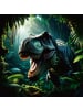 NOTIQUE Wandkalender 2027 mit 6-sprachigem Kalendarium in Dinosaurs - 30 x 30 cm