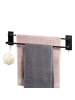 eluno Handtuchhalter mit 2 Handtuchstangen und 2 Haken 63,5 x 15,5 x 10,5 cm (B/H/T)