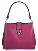 Cluty Umhängetasche echt Leder in pink