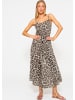 SASSYCLASSY Musselin Beach Kleid in Braun