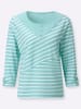 WITT WEIDEN Ringelshirt in mint-ecru-gemustert