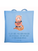 Mr. & Mrs. Panda Tote Bag Roter Panda mit Spruch in Sky Blue
