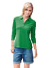 Heine Langarm-Poloshirt in grün