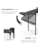 tectake Grillpavillon, inklusive 8 Heringen und 6 Haken, 316 x 150 x 250 cm
