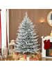 HOMCOM Weihnachtsbaum in Grün & Weiß 109L x 109B x 180H cm