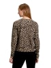Betty Barclay Shirtjacke mit Rippenstruktur in Khaki/Schwarz