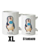 Mr. & Mrs. Panda Kaffeetasse Pinguin Lolli ohne Spruch in Weiß