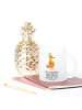 Mr. & Mrs. Panda Teetasse Glas Fuchs Koch mit Spruch in Transparent