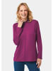 GOLDNER Stehbundshirt Stehkragenshirt mit Langarm in cyclam