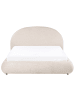 Beliani 2-tlg Doppelbett GRASSE in Beige