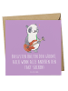 Mr. & Mrs. Panda Deluxe Karte Bassgitarre Groove mit Spruch in Lavendeltraum
