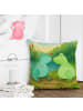 Mr. & Mrs. Panda Sofa Kissen Frosch Liebe Design ohne Spruch in Weiß