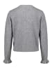Zero  Strick-Cardigan mit Rüschen in True Grey Melange