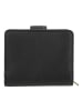 DuDu Skyline Geldbörse RFID Schutz Leder 11 cm in nero