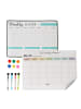 relaxdays 2-teiliges Whiteboard-Set in Weiß