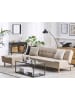 Beliani Modulsofa ALSTEN in Beige/Braun - (W) 257 x (H) 41 x (L) 161 cm