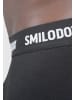 SMILODOX Boxershorts 5er Pack in Schwarz / Weiß