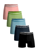 Muchachomalo 5er-Set: Boxershorts in Black/Blue/Blue/Green/Pink