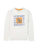 Garcia Langarmshirt mit Saurier-Print in white melee