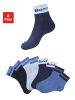 Bench Kurzsocken in blau, dunkel jeans meliert, hell jeans meliert