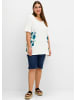 sheego T-Shirt in ecru-bedruckt