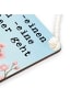 Mr. & Mrs. Panda Holzschild Pinguin Frühling Pommes Design mit S... in Weiß