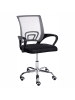 Beliani Bürostuhl SOLID in Schwarz/Weiß/Silber - (W) 57 x (H) 85 x (L) 60 cm