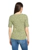 Betty Barclay Basic Shirt mit Rippenstruktur in Khaki/Green