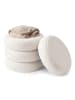 relaxdays Sitzhocker Bubble Zylinder in Creme in Schaumstoff - (B)42 x (H)47 x (T)42 cm