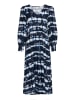 ICHI Kleid IHVARIEL Regular fit in Blue Fossil Ikat aop