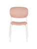 Beliani 4er-Set Esszimmerstuhl MUSANO in Rosa/Weiß